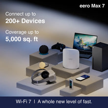 eero Max 7 Tri-band Mesh Wi-Fi 7 10G Router - 2 Pack