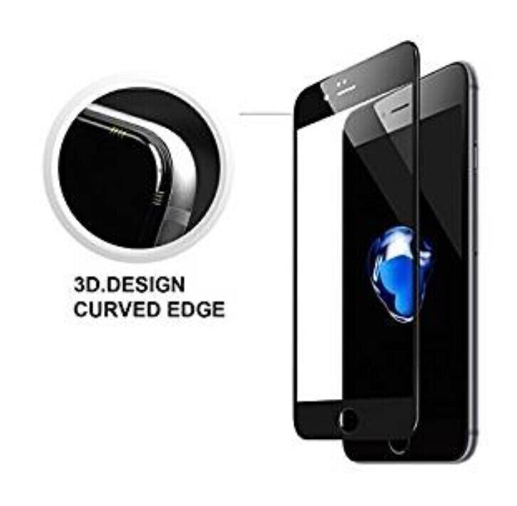 Devia iPhone 8 Plus Tempered Glass (Asahi), Full Anti-Glare Black (0.26mm)