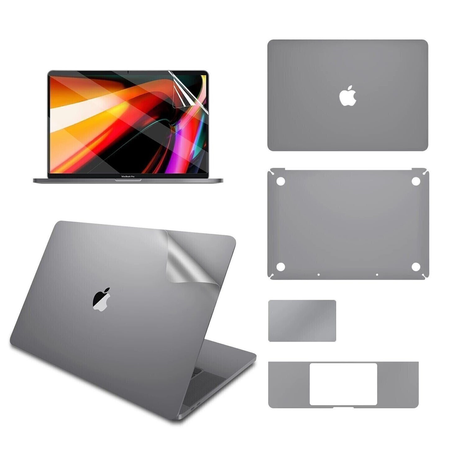 Comma MacBook Pro 13.3" without Touch Bar Full Protection Suit V2, Gray