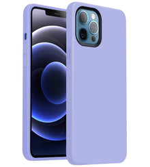 Choetech iPhone 12 / iPhone 12 Pro Magnetic Silicone Case, Light Purple