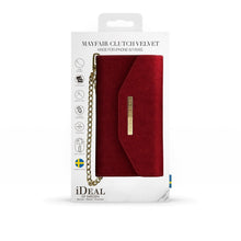 iDeal Of Sweden iPhone 8 Mayfair Clutch Velvet, Red