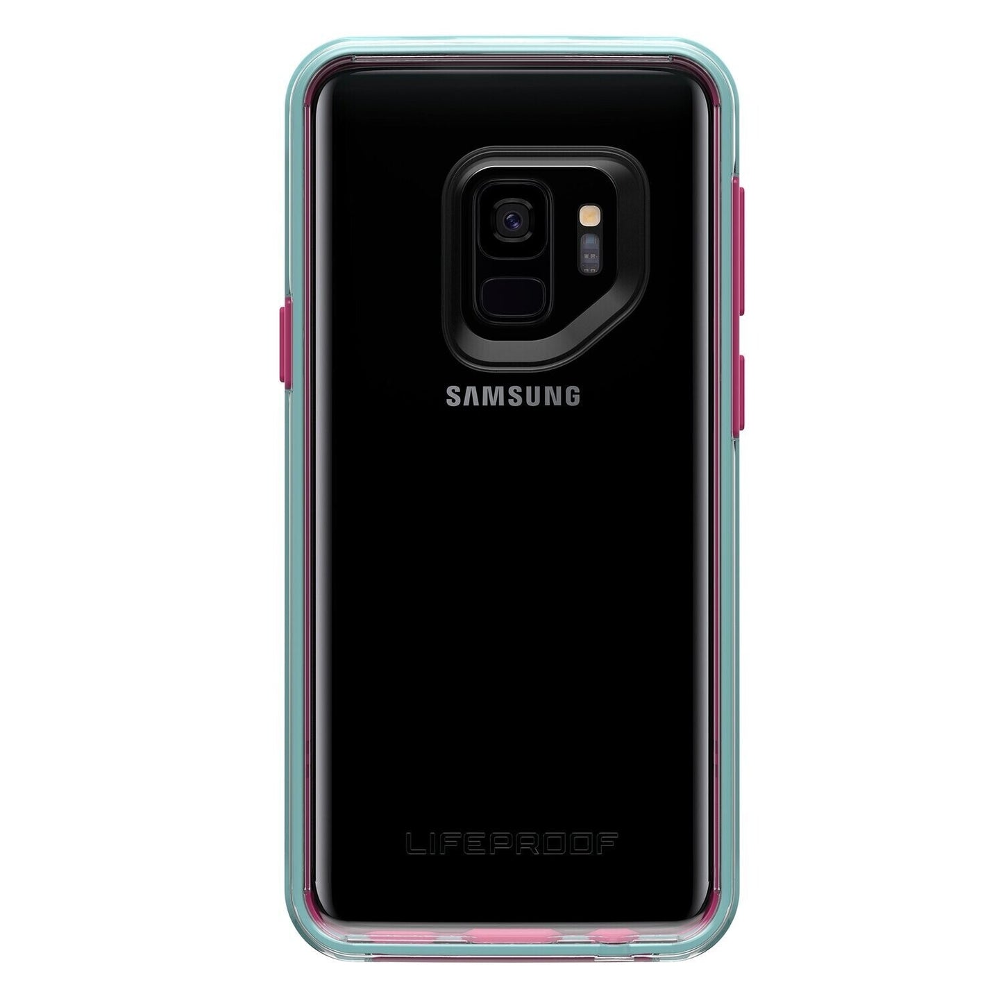 LifeProof Samsung Galaxy S9 Plus Slam Series, Lava Chaser (Clear/Tomato/Sleet) (