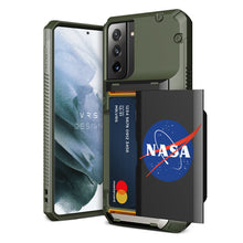 VRS Design Samsung Galaxy S21 Plus 5G Damda Glide Pro, Green/Nasa/Earth