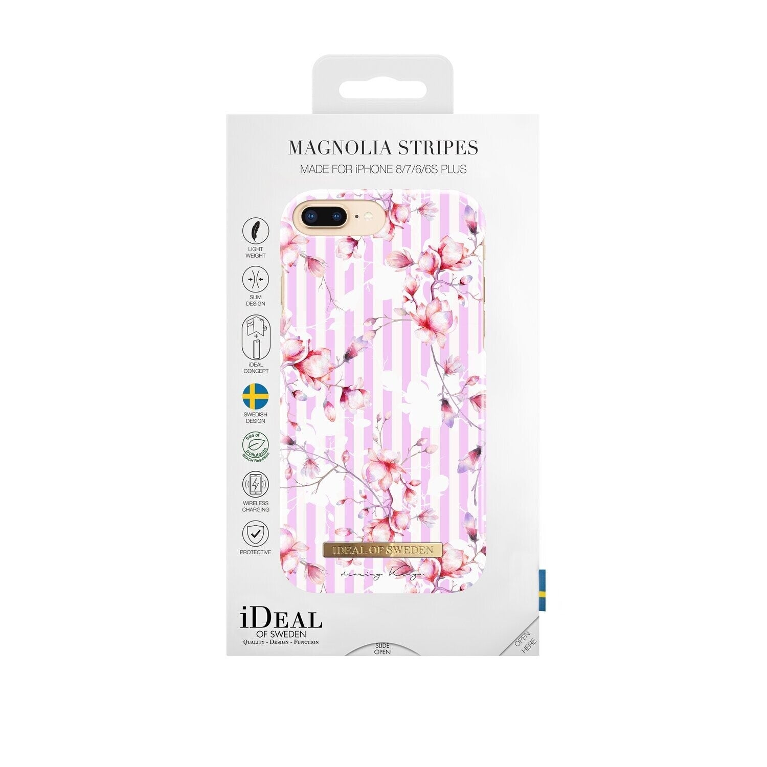 iDeal Of Sweden iPhone 8 Plus Fashion Case Collaboration Dearing Kinga, Magnolia