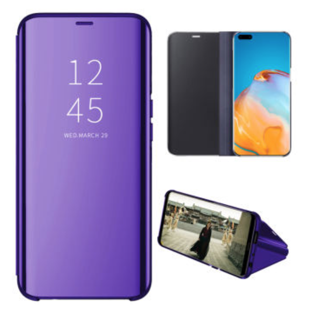 Komass Samsung Galaxy Note 10 Plus Clear View Standing Cover, Violet