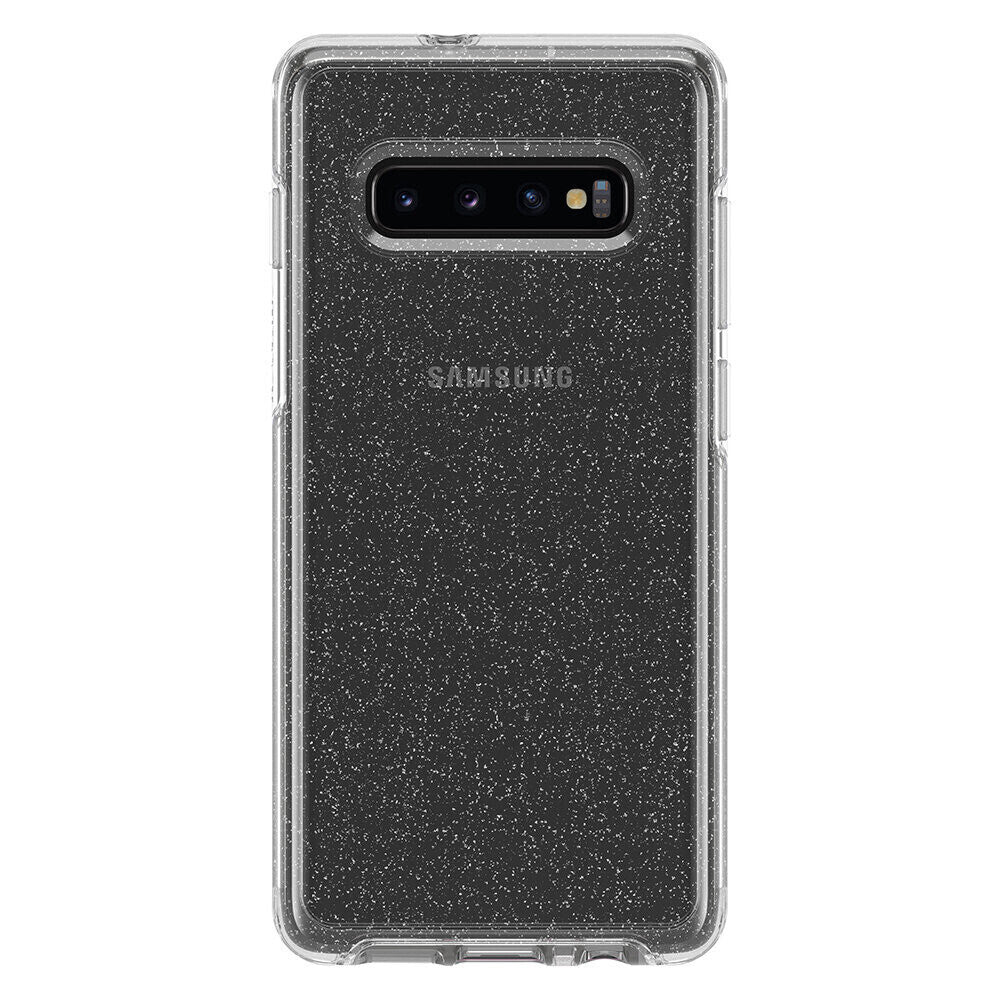 OtterBox Samsung Galaxy S10 Plus Symmetry Clear, Stardust (Silver/Clear)