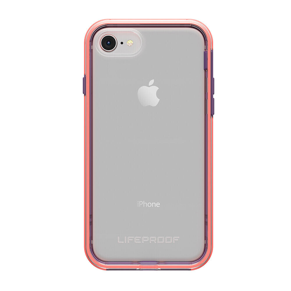 LifeProof iPhone 8 Slam Series, Free Flow (Clear/Coral/Lilac) (77-57408)