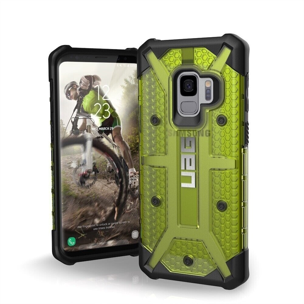 UAG Samsung Galaxy S9 Plasma Case, Citron/Black (Yellow Transparent)