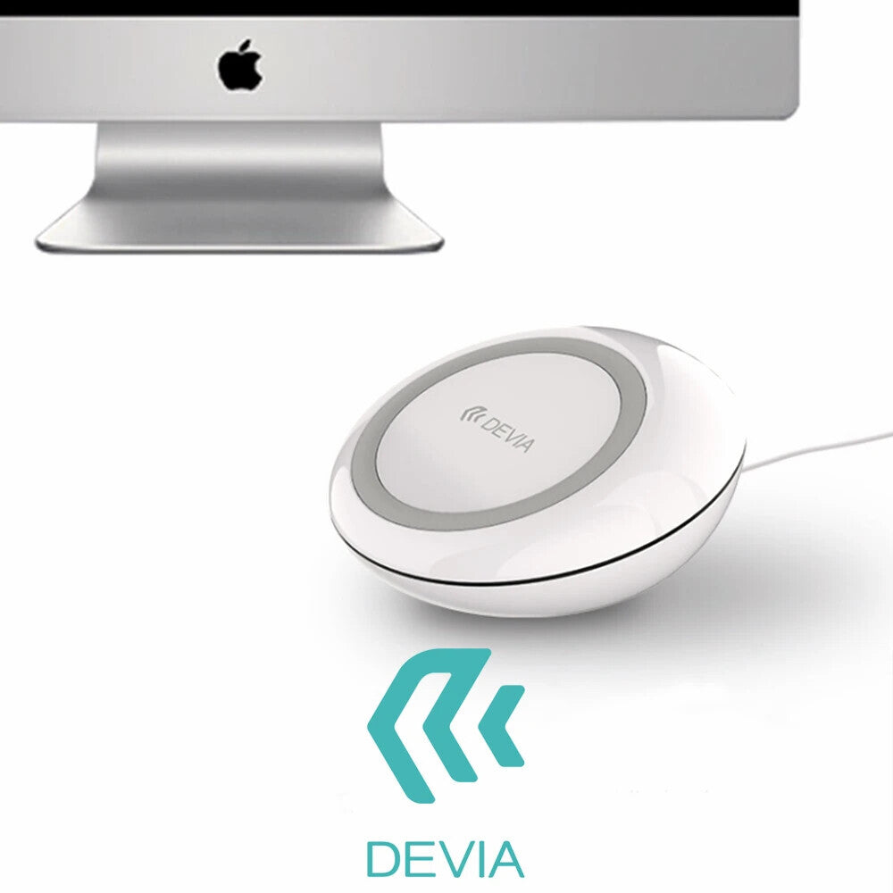 Devia Wireless Charger Non-Pole Inductive Fast, White