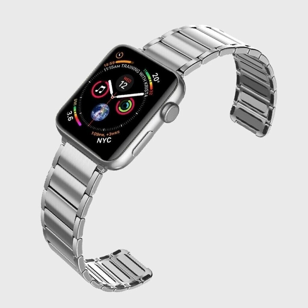 X-Doria Apple Watch Series 6/SE/5/4 (40mm/38mm) Classic Band, Silver