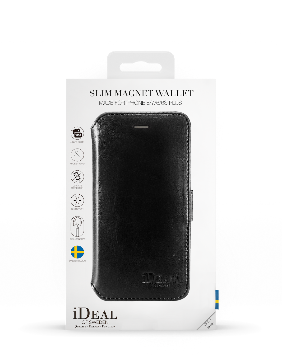 iDeal Of Sweden iPhone 7 Plus Slim Magnet Wallet, Black