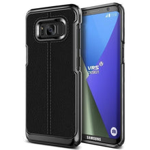 VRS Design Samsung Galaxy S8 Plus Simpli Mod PC PlusPU Leather, Black