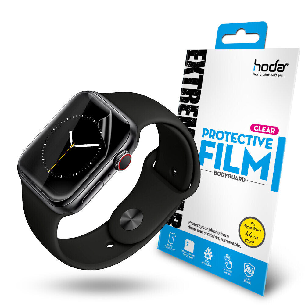 Hoda Apple Watch (44mm) Extreme Protective Film (2 Pieces), Clear