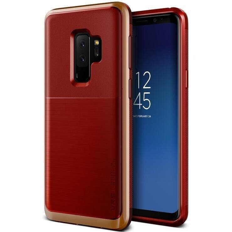 VRS Design Samsung Galaxy S9 Plus High Pro Shield TPU PlusPC, Red Blush Gold