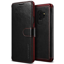 VRS Design Samsung Galaxy S9 Dandy Layered PU Leather Case, Black