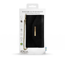 iDeal Of Sweden iPhone 8 Plus Mayfair Clutch Velvet, Black