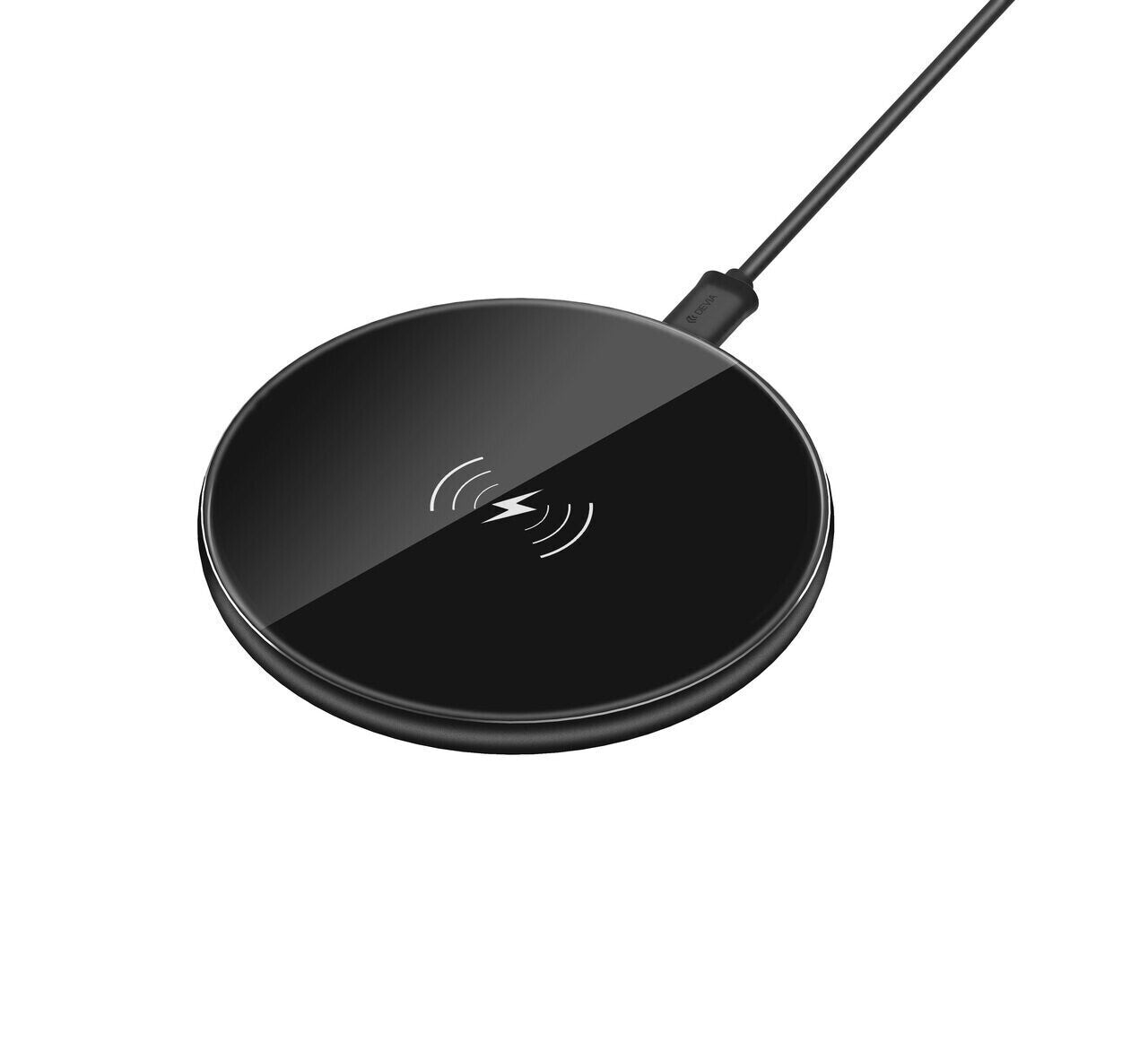 Devia Wireless Charger Aurora Series Ultra-Slim, Black