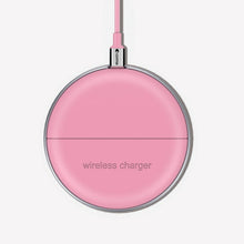 Comma Wireless Charger Ultra-Slim Inductive Fast (7.5W), Pink