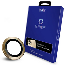 Hoda iPhone 12 Pro Max Sapphire Lens Protector, Gold (3PCS) (Lens Protector)