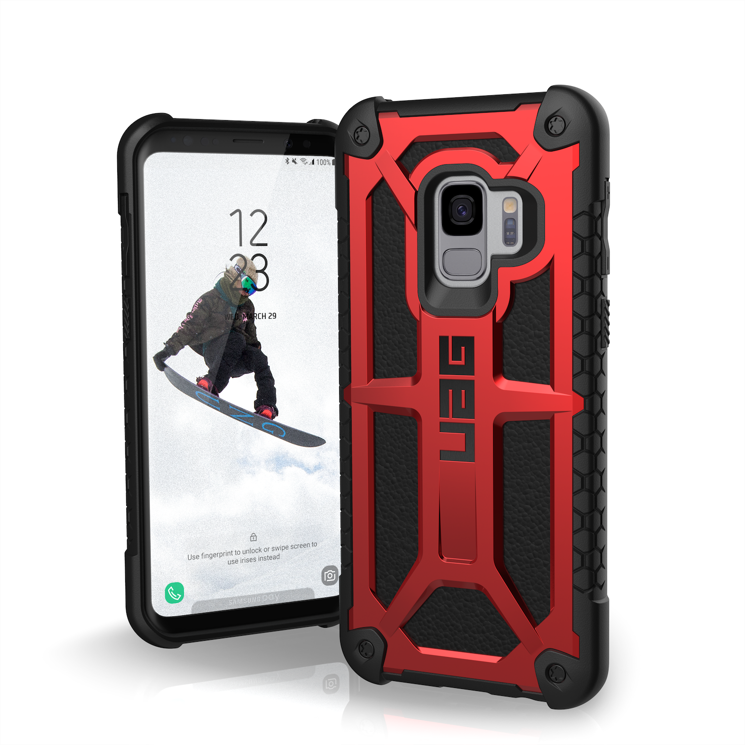 UAG Samsung Galaxy S9 Monarch Case, Crimson/Black