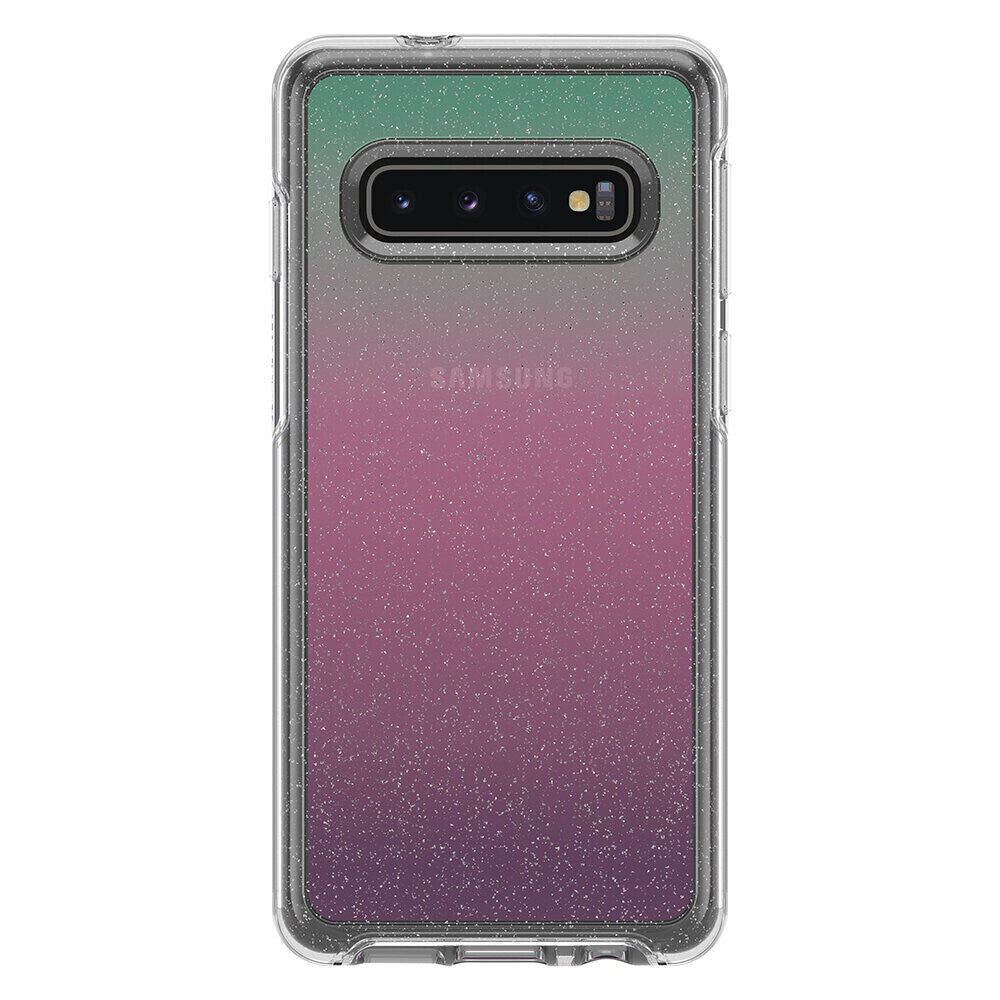 OtterBox Samsung Galaxy S10 Symmetry Clear, Graphic Gradient Energy (Flake/Clear