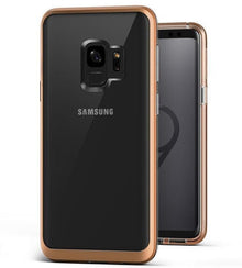 VRS Design Samsung Galaxy S9 Crystal Bumper TPU PlusPC, Blush Gold