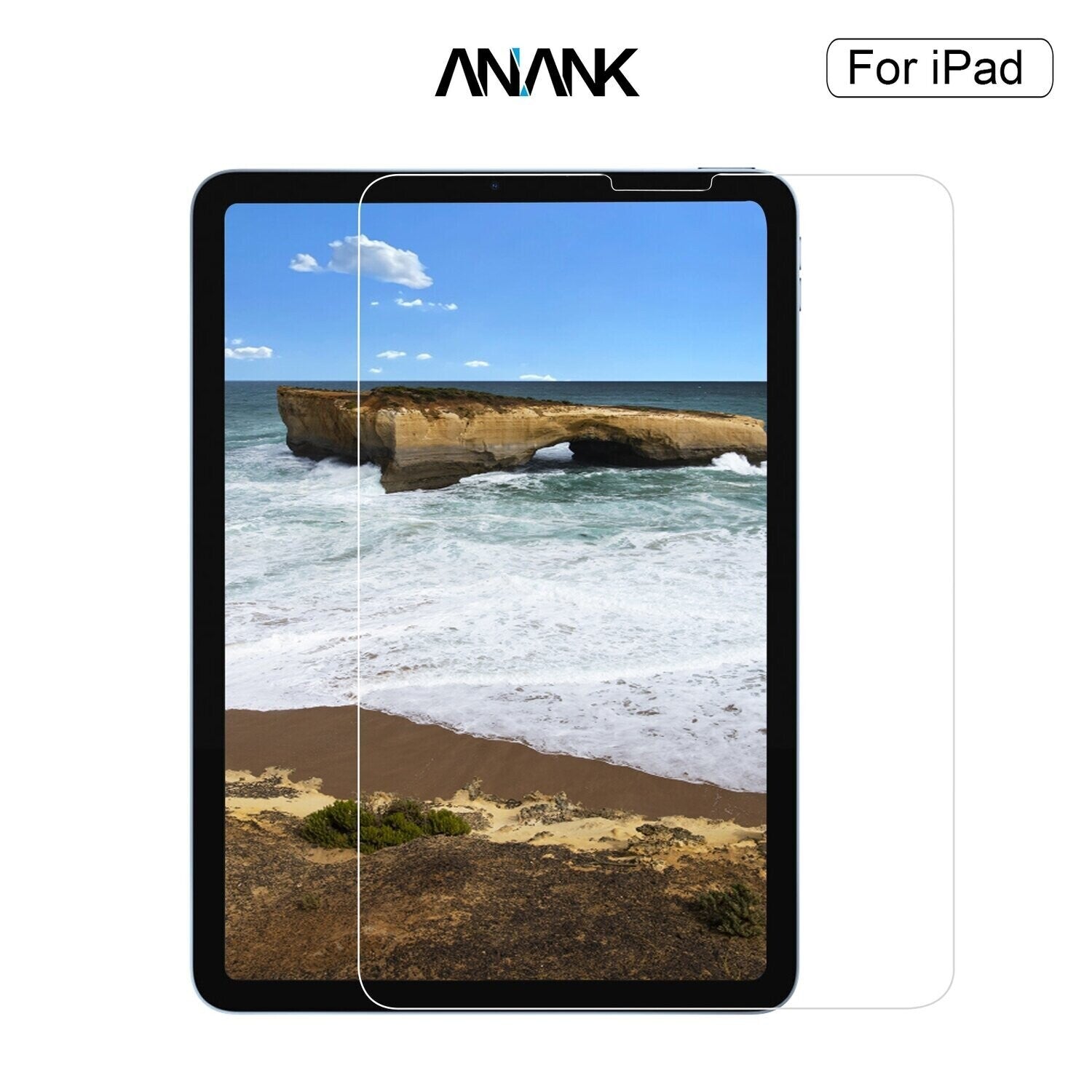 Anank iPad Pro 12.9 Tempered Glass, Clear (Screen Protector)