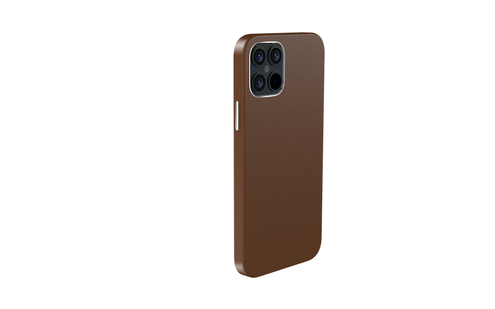 Comma iPhone 12 / iPhone 12 Pro Royal Leather Case, Brown