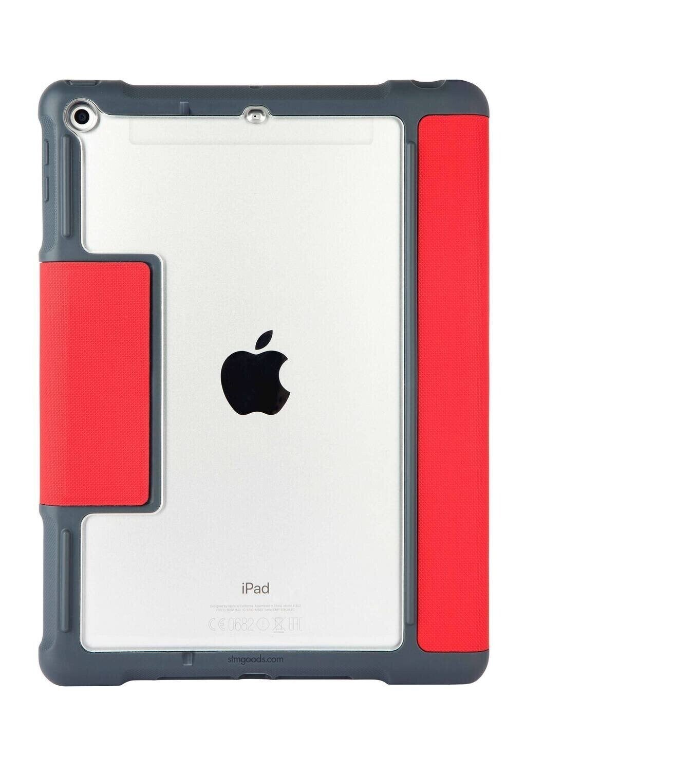 STM iPad 9.7 (2018) Dux Plus Fitted with Pencil Holder, Red