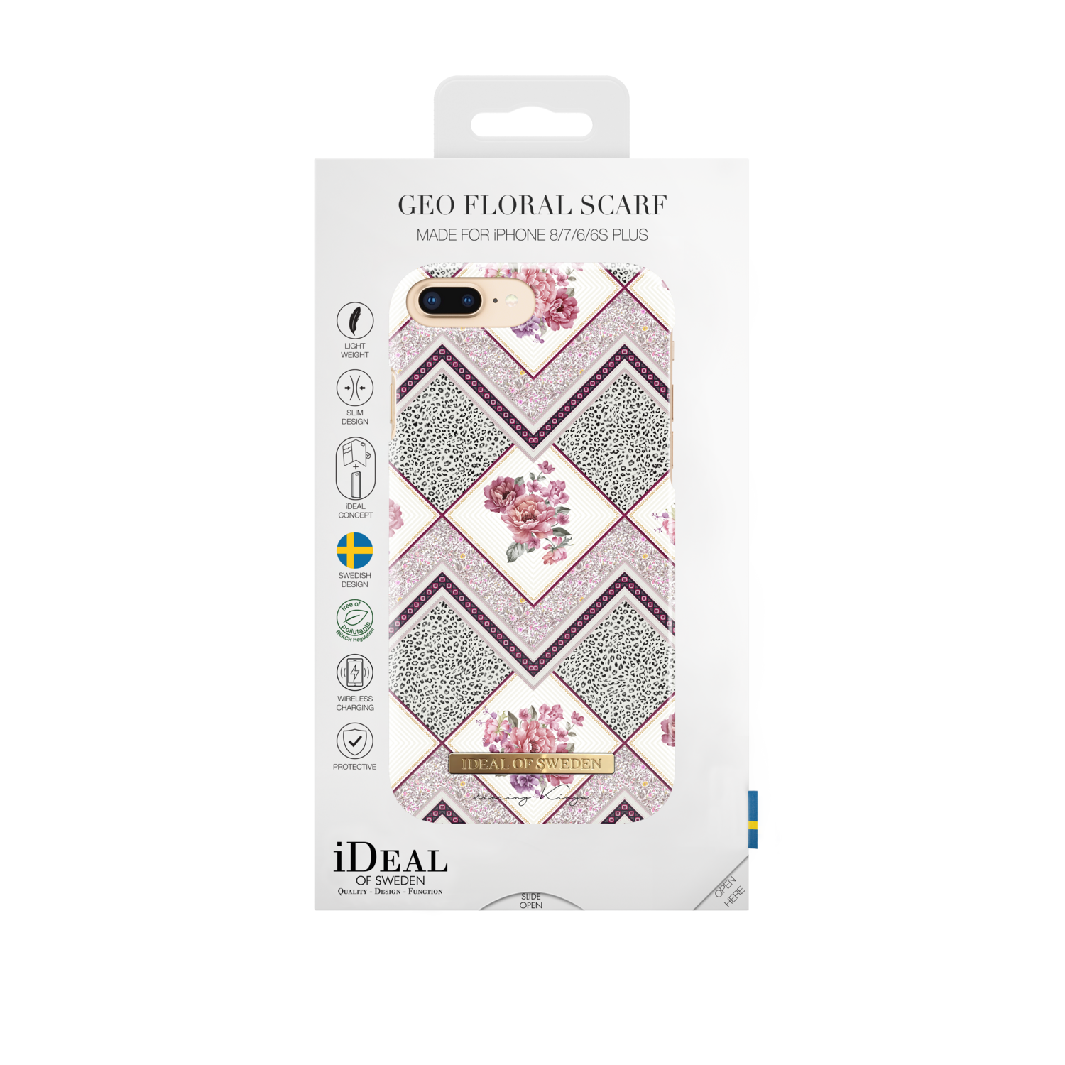 iDeal Of Sweden iPhone 8 Plus Fashion Case Collaboration Dearing Kinga, Geo Flor