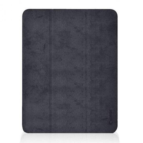 Comma iPad 10.2 Leather Case with Apple Pencil Slot, Black