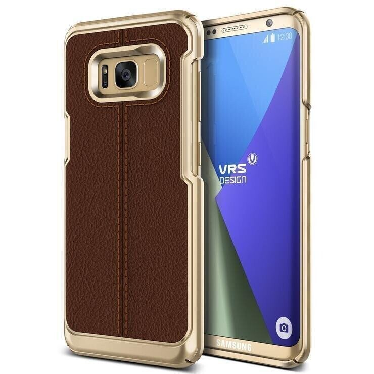 VRS Design Samsung Galaxy S8 Plus Simpli Mod PC PlusPU Leather, Brown