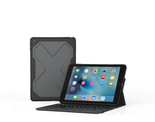 ZAGG iPad 9.7 (2017) Rugged Messenger Keyboard (Backlit), Black (I10REU-BBU)