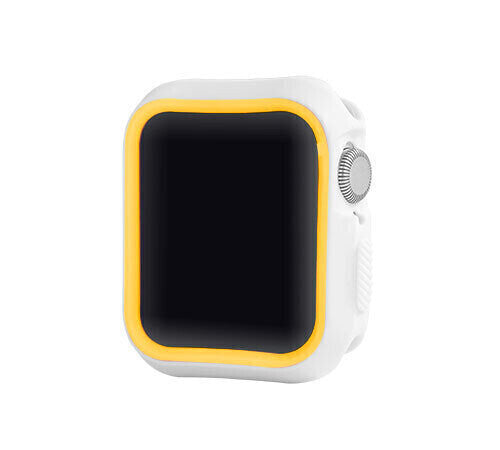 Devia Apple Watch Series 6/SE/5/4 (40mm) Dazzle Protection Case, Silver/Yellow