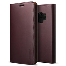 VRS Design Samsung Galaxy S9 Genuine Cowhide Leather, Wine