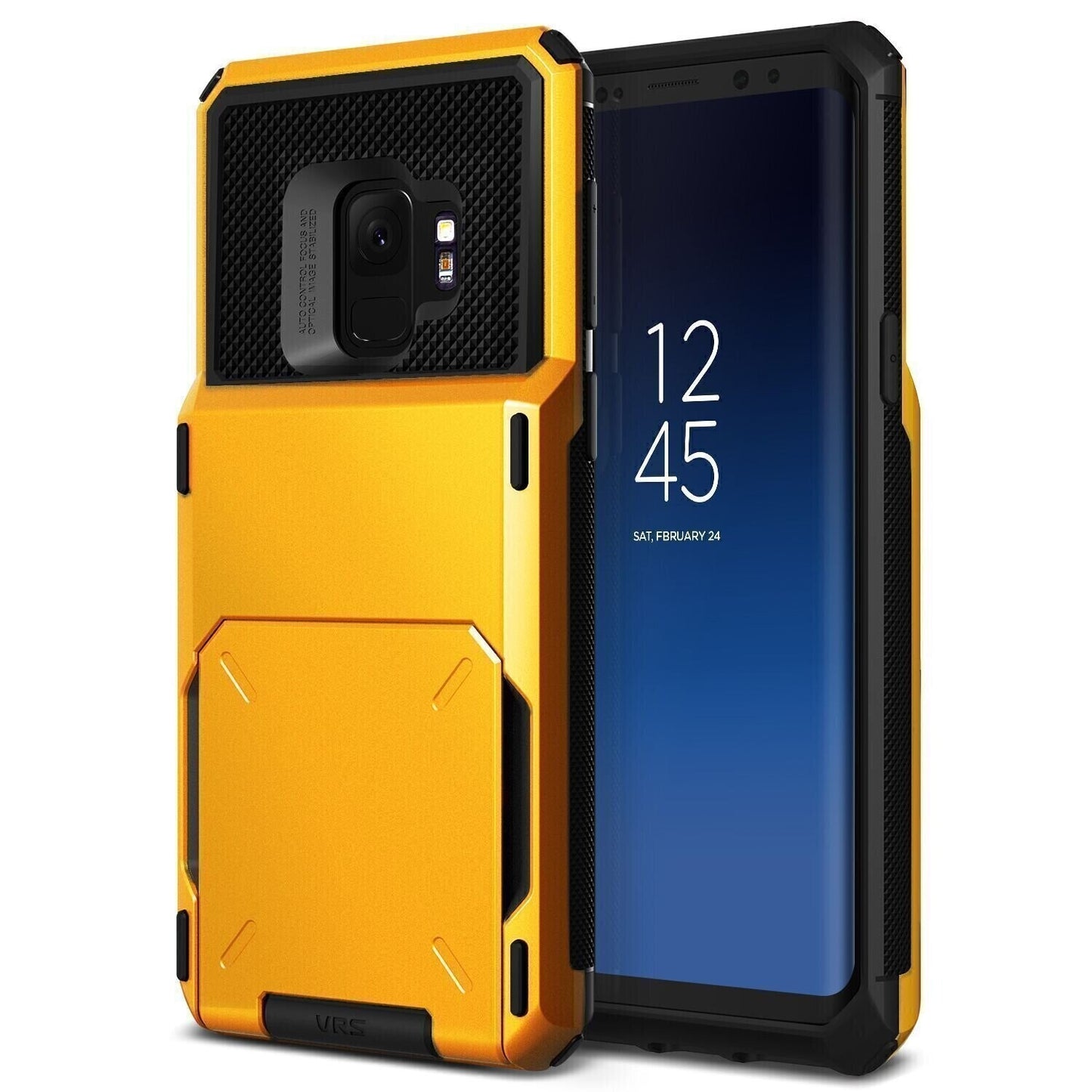 VRS Design Samsung Galaxy S9 Plus Damda Folder TPU PlusPC, Volcano Yellow