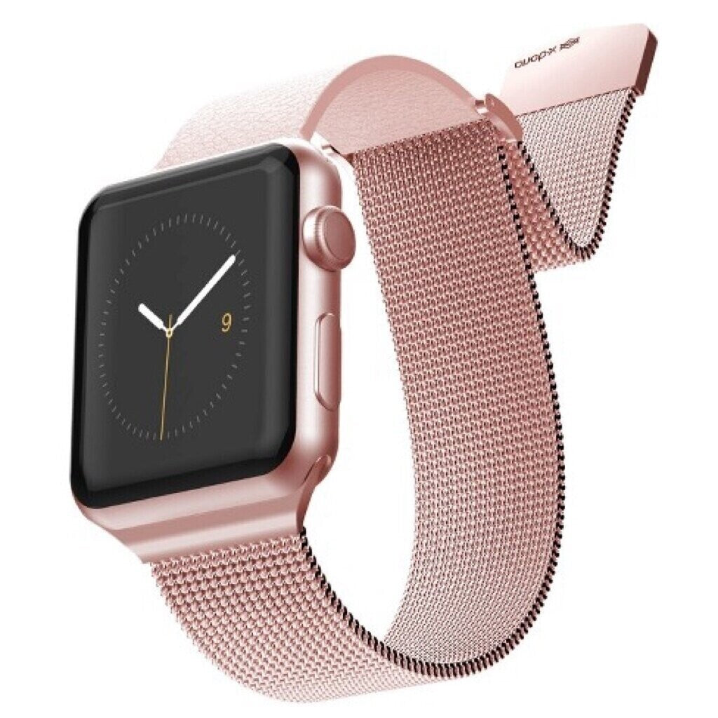 X-Doria Apple Watch Series 6/SE/5/4 (44mm/42mm) Mesh Band, Rose Gold