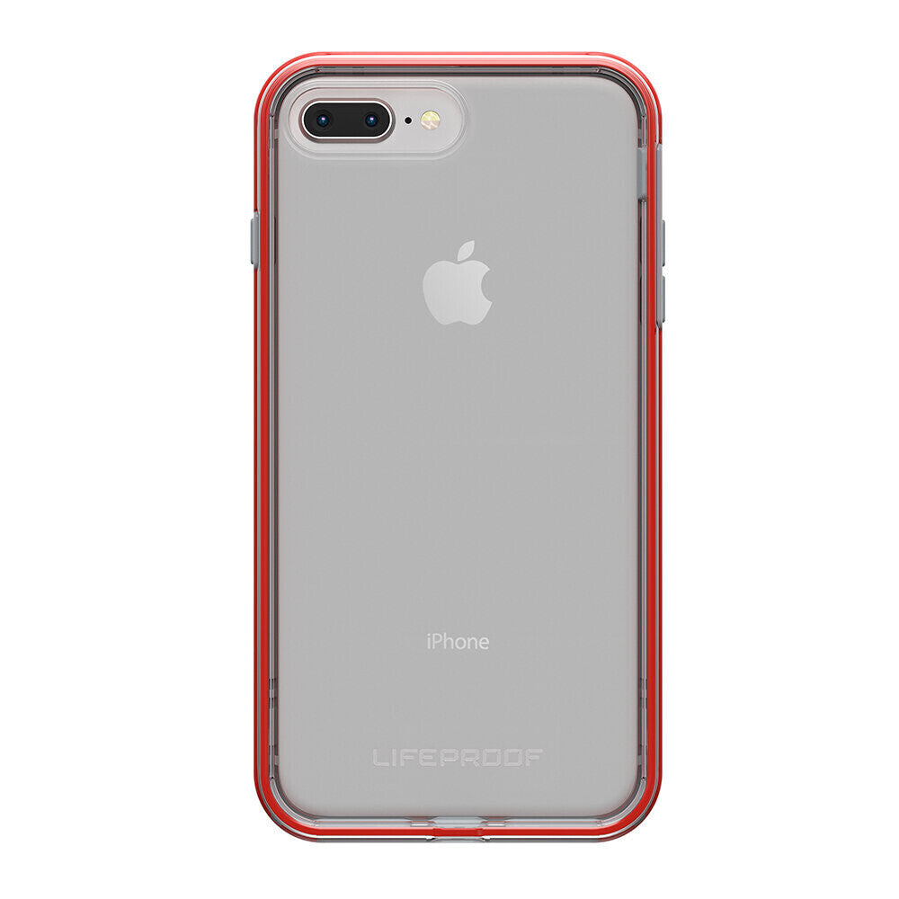 LifeProof iPhone 8 Plus Slam Series, Lava Chaser (Clear/Tomato/Sleet) (77-57420)