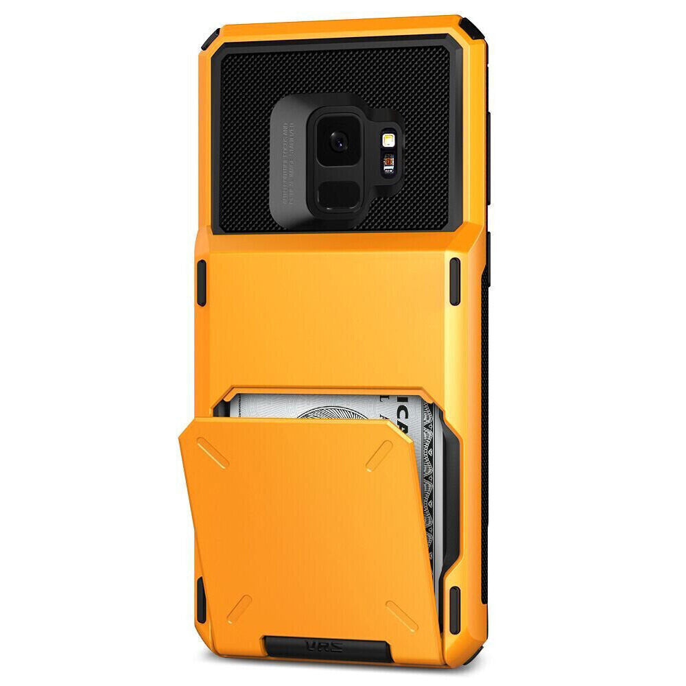 VRS Design Samsung Galaxy S9 Damda Folder TPU PlusPC, Volcano Yellow