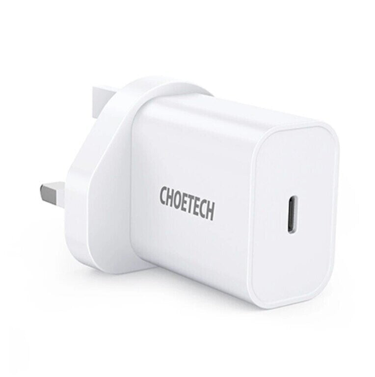 Choetech Adapter USB-C 20W PD (UK), White