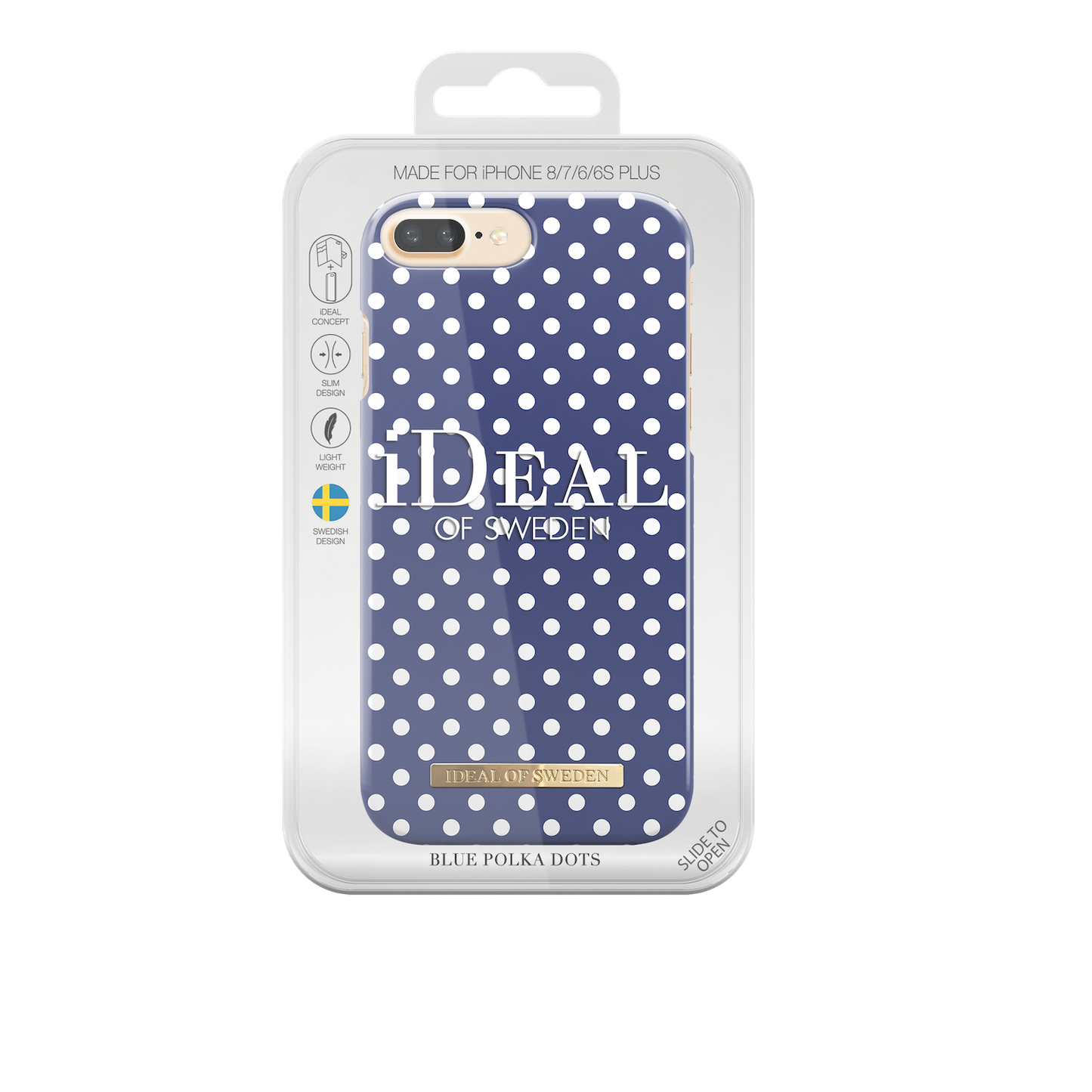 iDeal Of Sweden iPhone 7 Plus Fashion Case S/S 2017, Blue Polka Dots