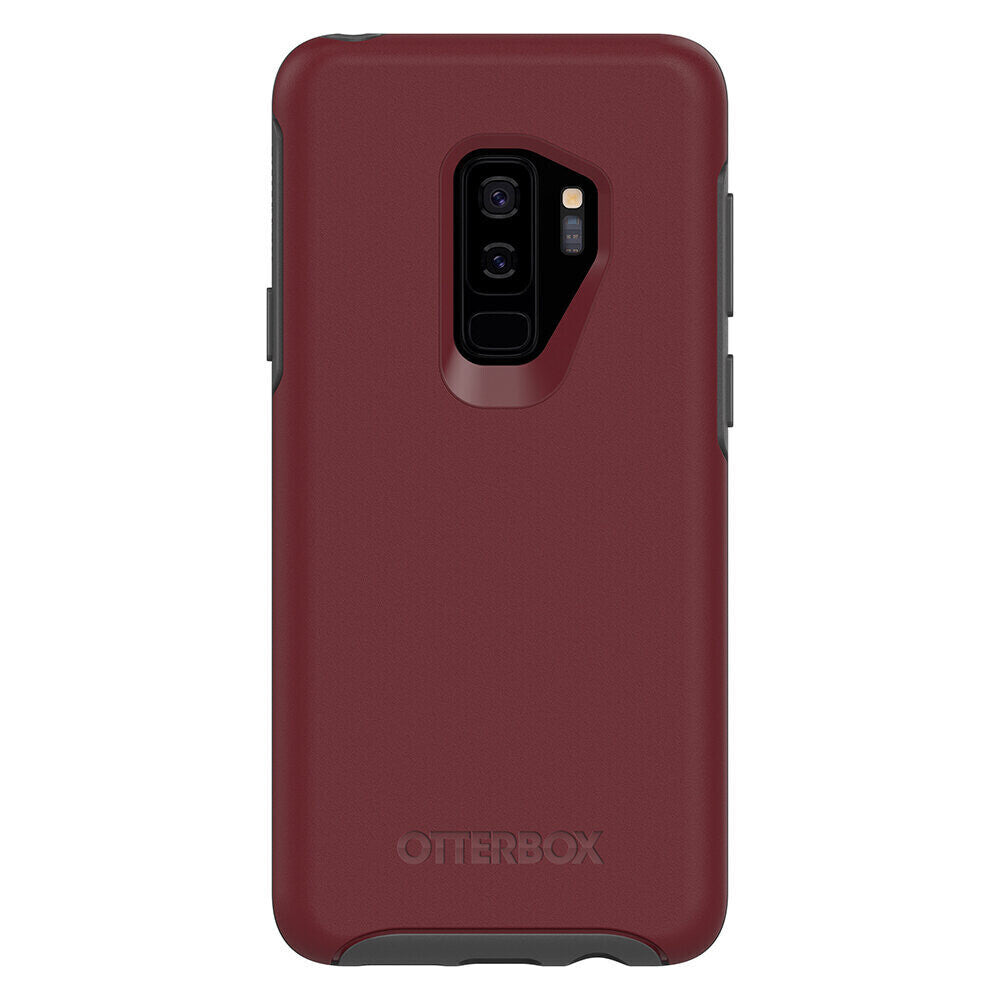 OtterBox Samsung Galaxy S9 Plus Symmetry, Fine Port (Cordovan/Grey)