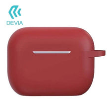 6938595334603-Devia AirPods Pro Naked Silicone Case Suit, Red