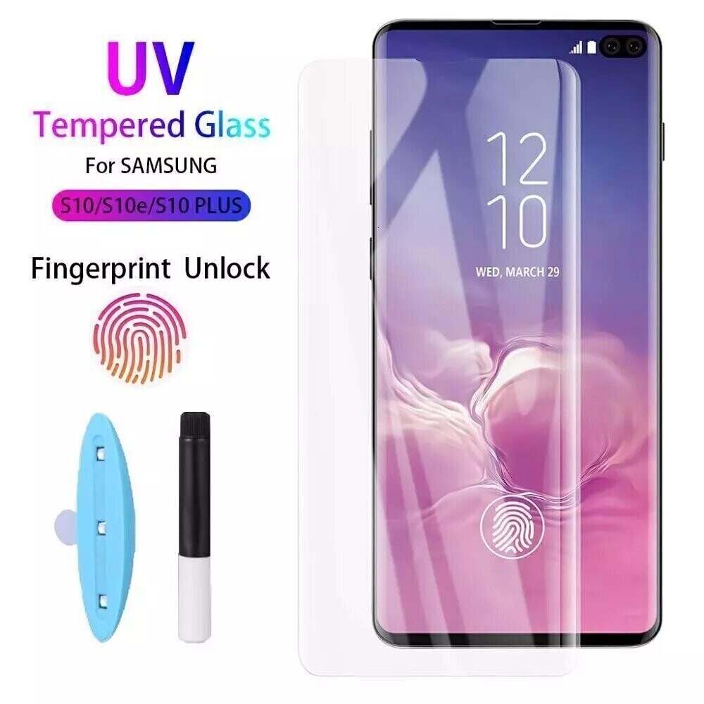 Komass Samsung Galaxy S10 Plus Tempered Glass, 3D UV (Screen Protector)