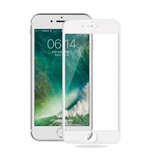 Devia iPhone 8 Plus Tempered Glass (Asahi), Full Anti-Glare White (0.26mm)