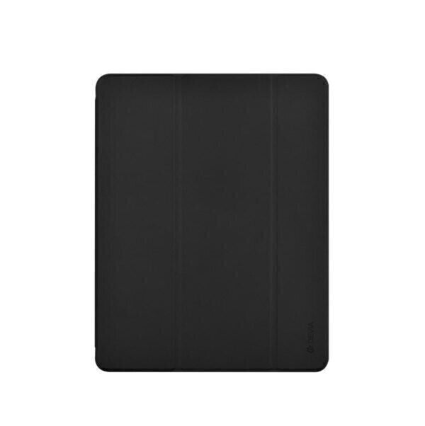 Devia iPad 10.2 Leather Case with Apple Pencil Slot, Black