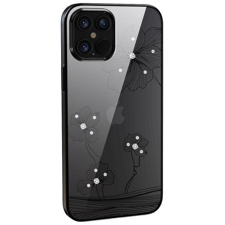 Devia iPhone 12 / iPhone 12 Pro Crystal Flora Case, Black