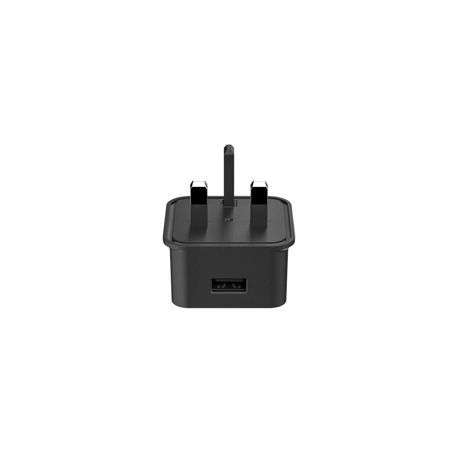 Mophie USB-A 18W Wall Adapter (UK), Black