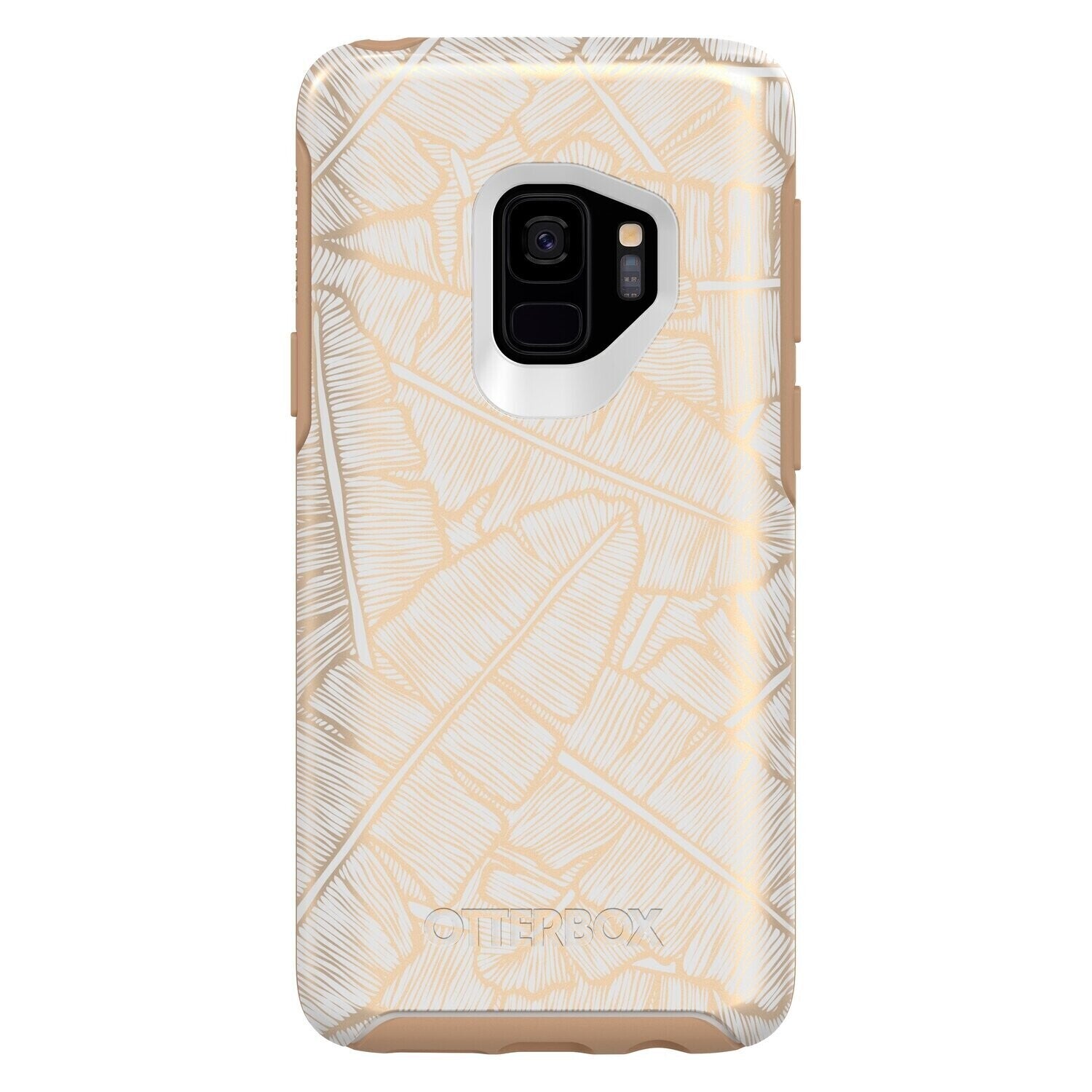 OtterBox Samsung Galaxy S9 Symmetry IML, Throwing Shade (Whte/Tan/Shade)