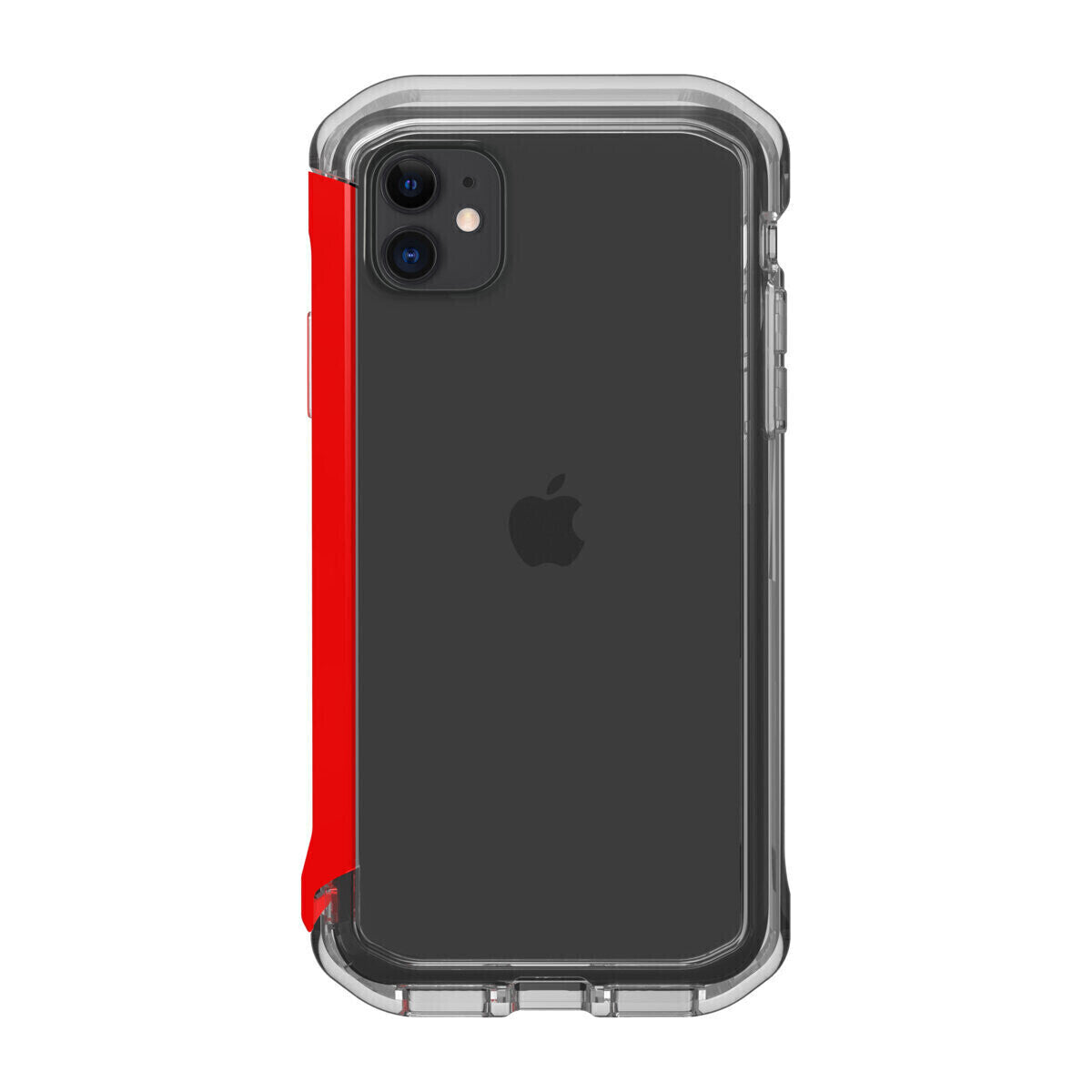 Element Case iPhone 11 Rail, Clear/Solid Red